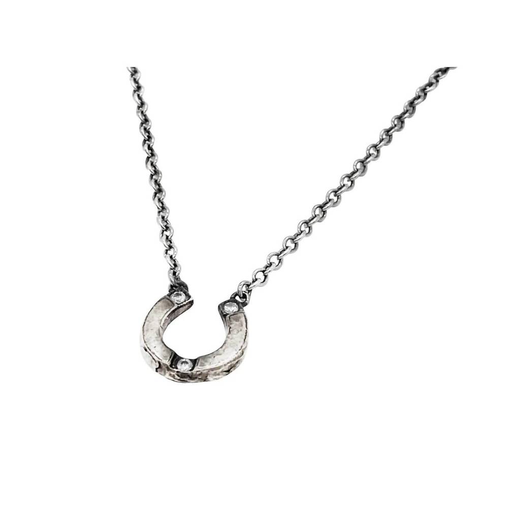 NEW LOVE TOKEN women's horeshoe necklace in silver